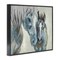 Stupell Industries Grey Horse & Foal Framed Giclee Wall Art Design by Jacob Q